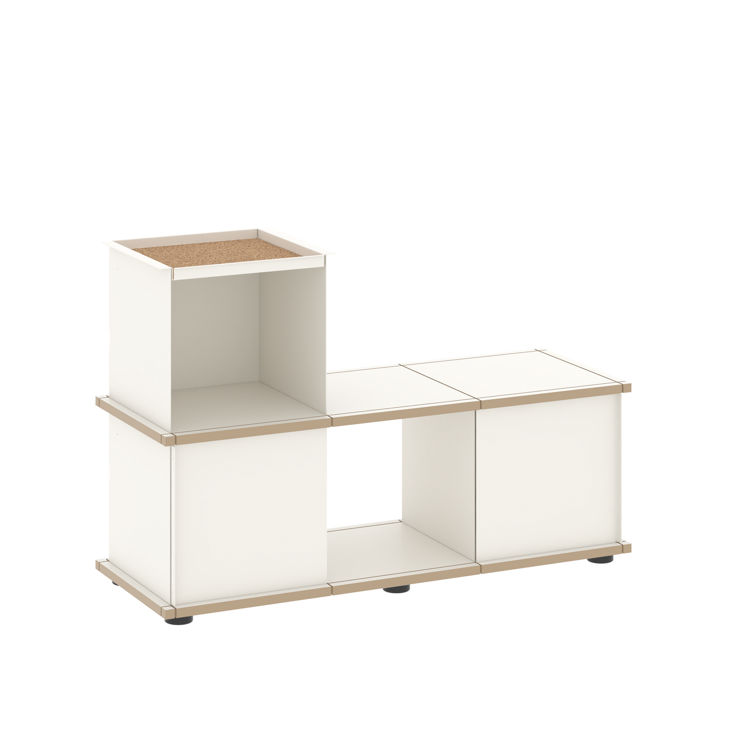 YU BENCH 3x1 / MDF white