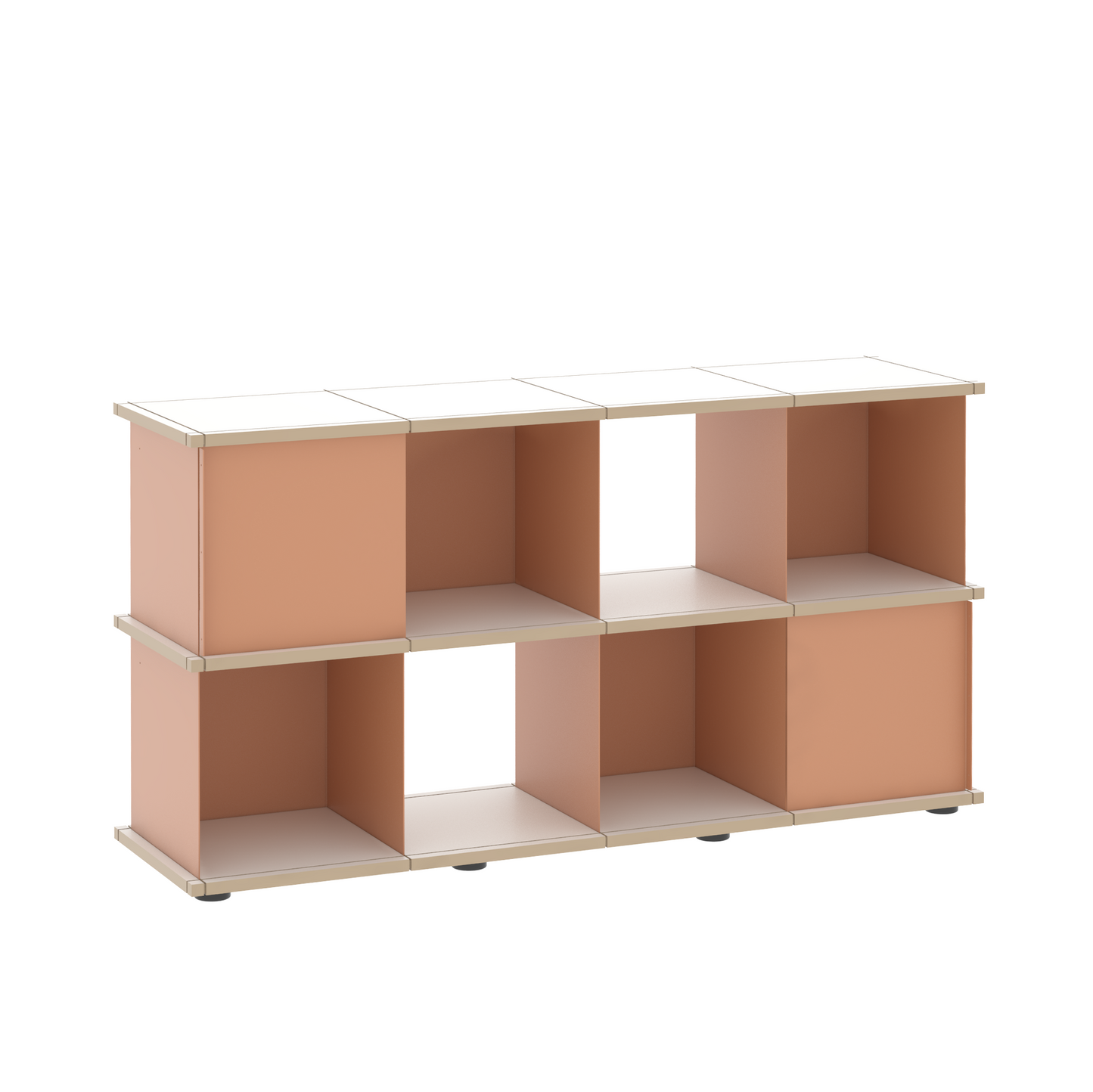 YU SHELF 4er / MDF weiß