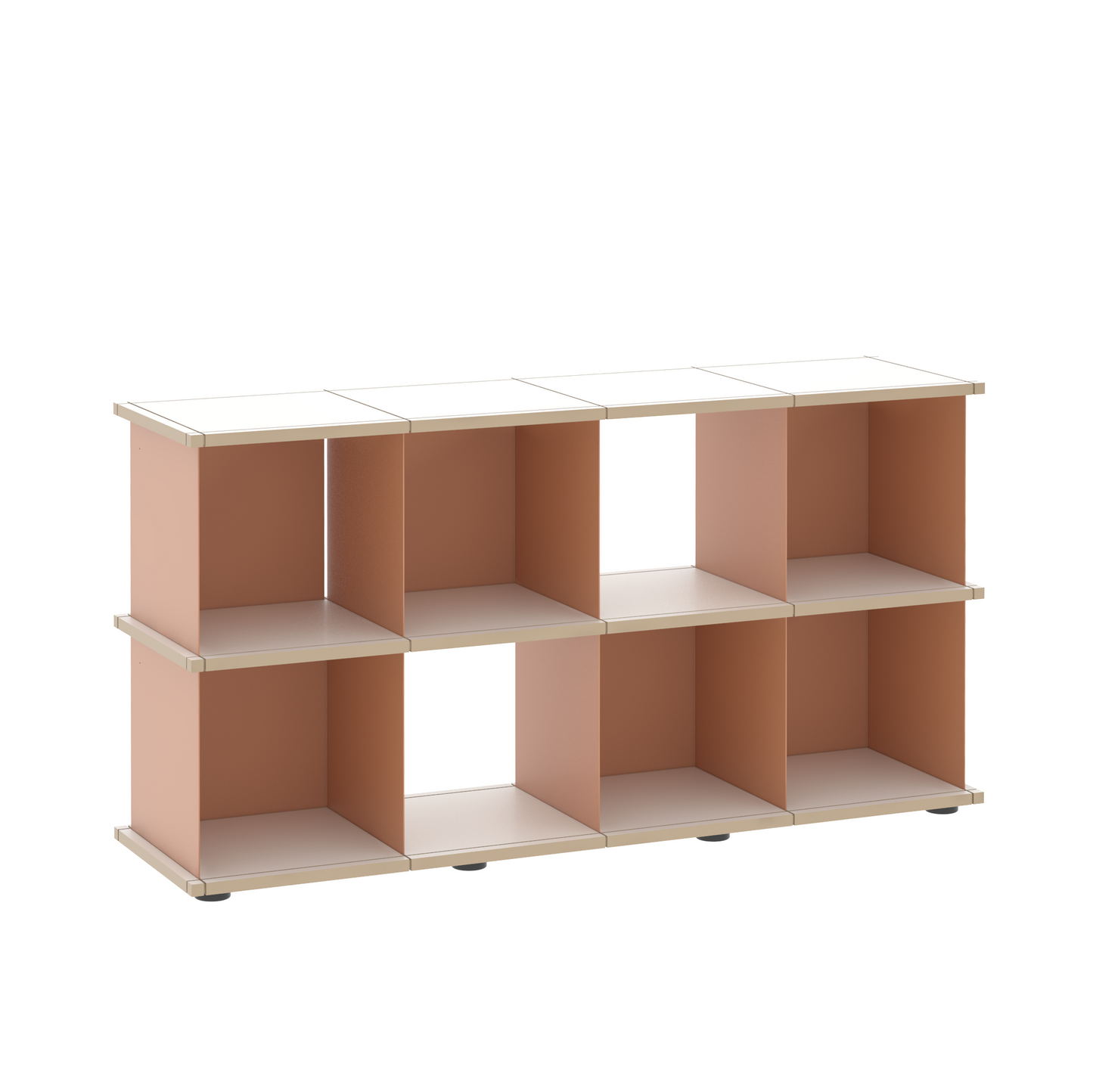 YU SHELF 4er / MDF weiß