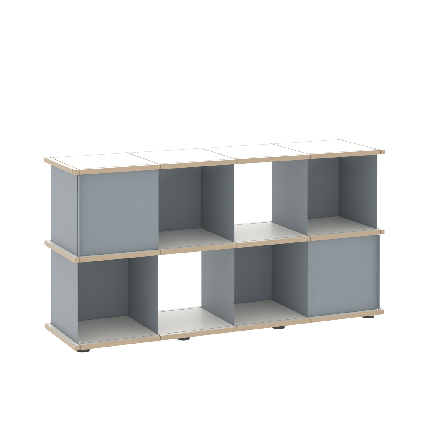 YU SHELF 4er / MDF weiß