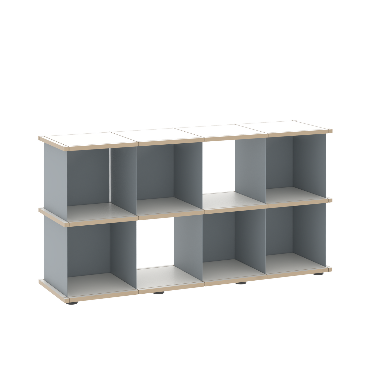 YU SHELF 4er / MDF weiß