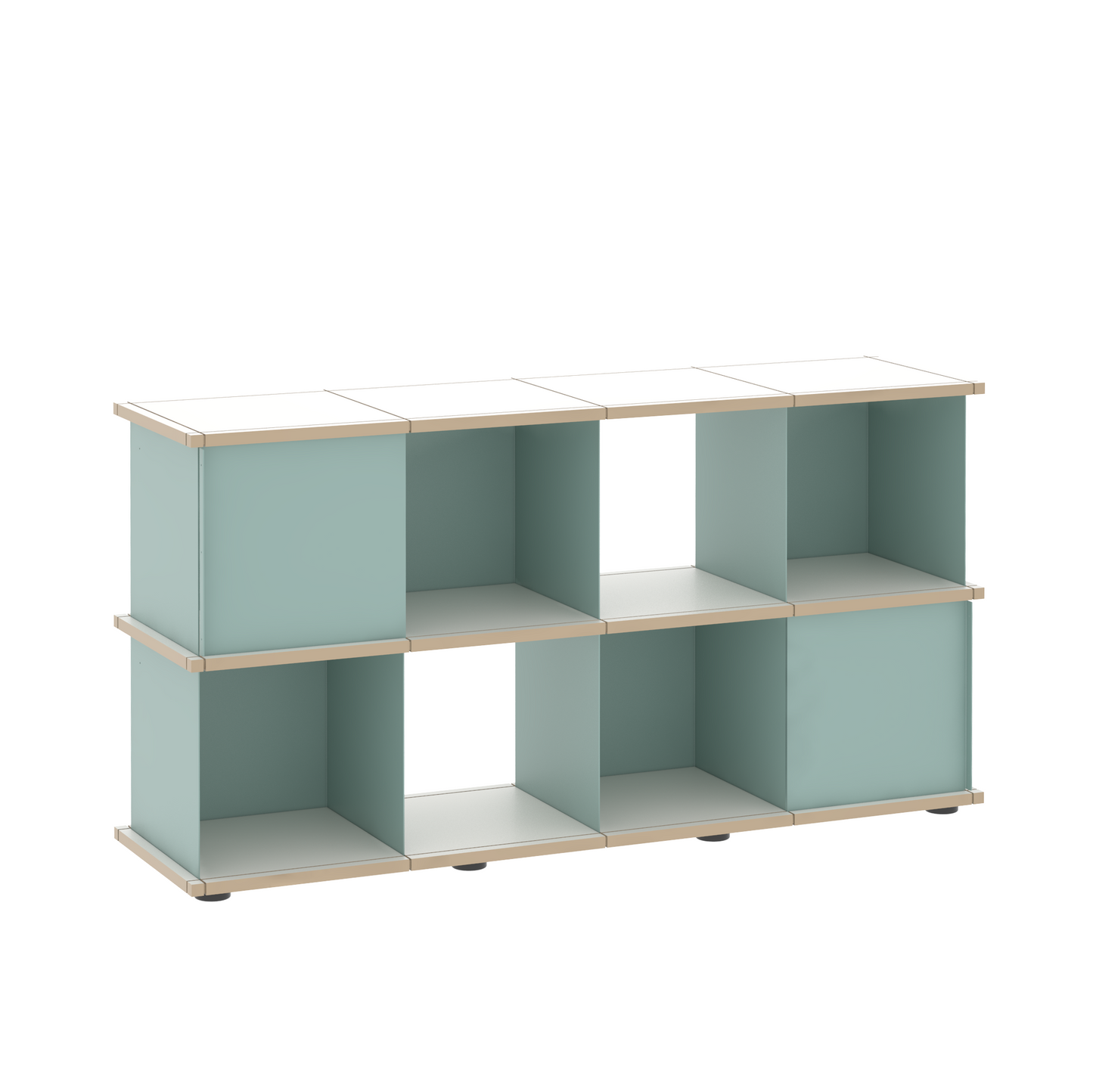 YU SHELF 4er / MDF weiß