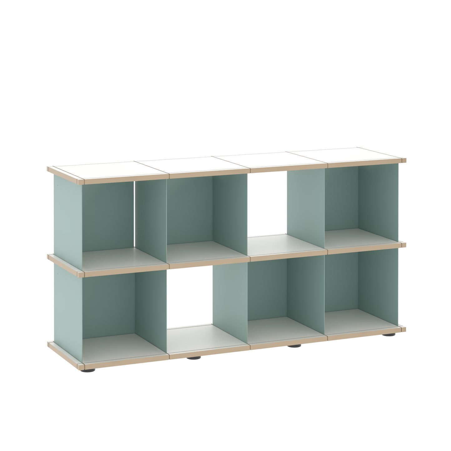 YU SHELF 4er / MDF weiß