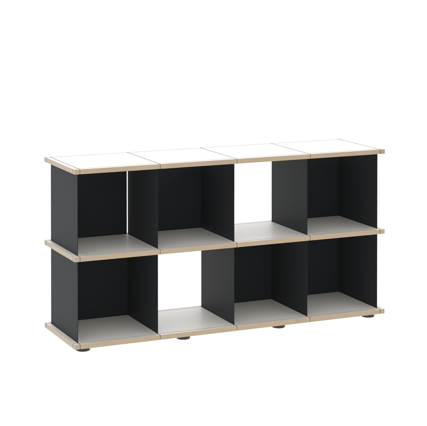 YU SHELF 4er / MDF weiß