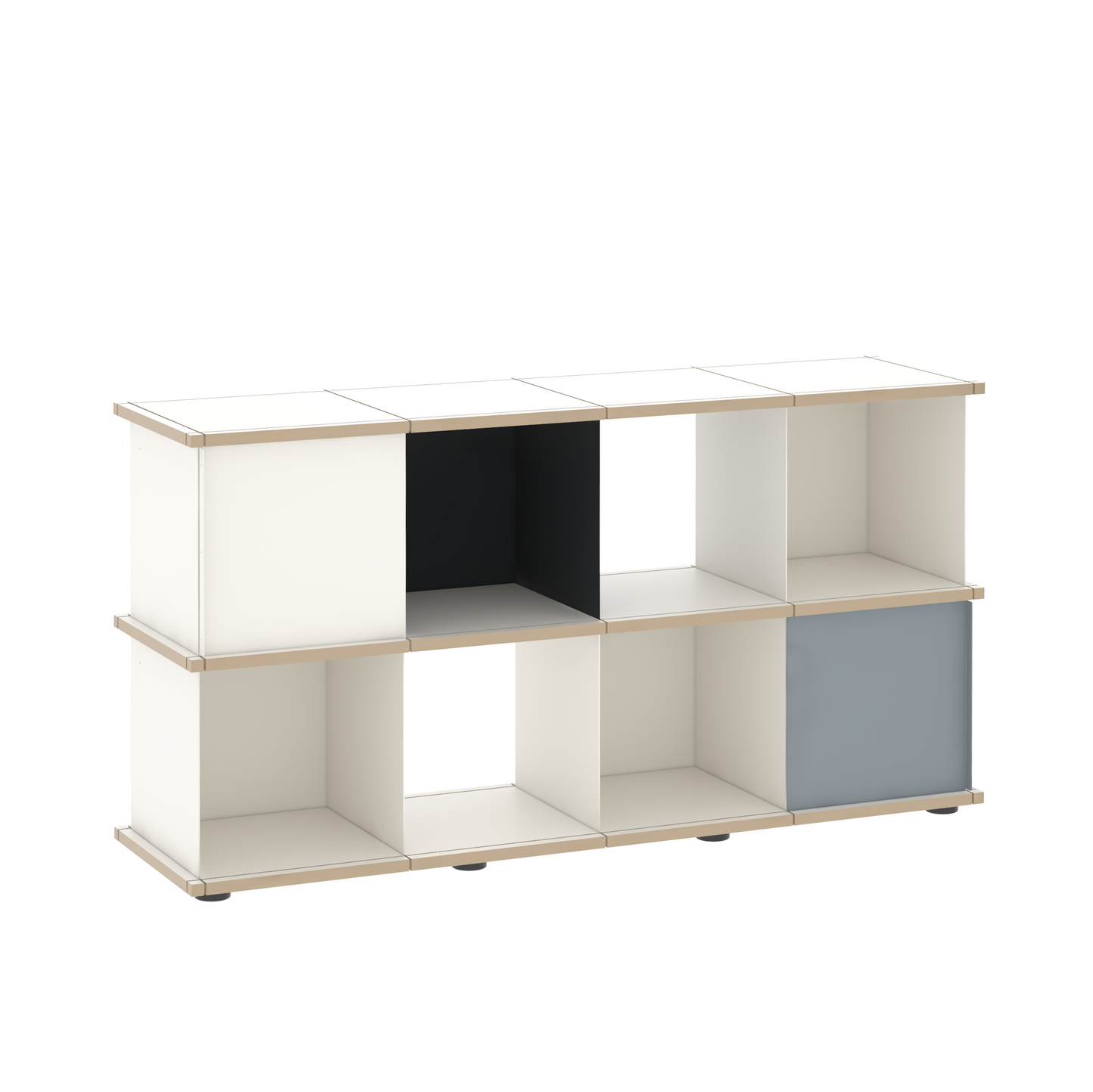 YU SHELF 4er / MDF weiß