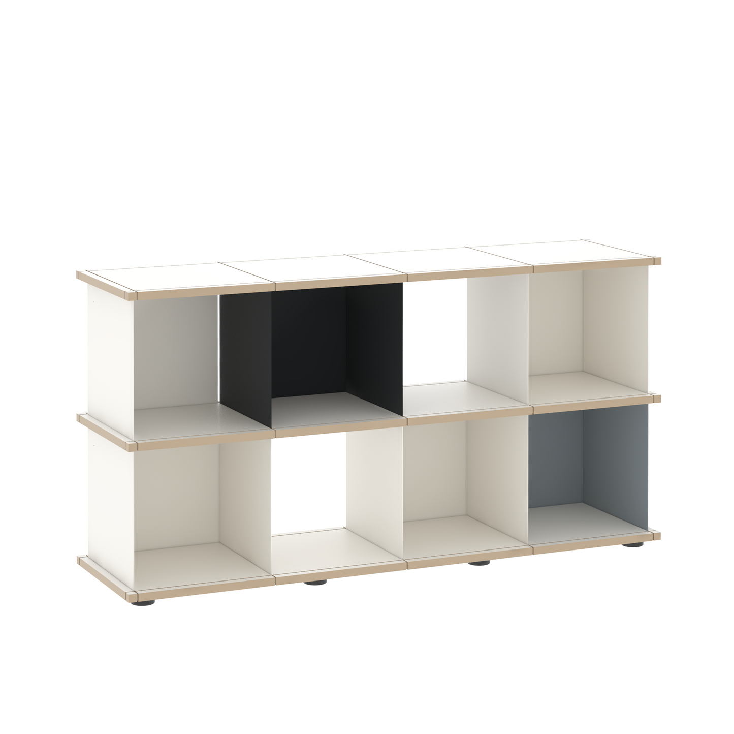 YU SHELF 4er / MDF weiß