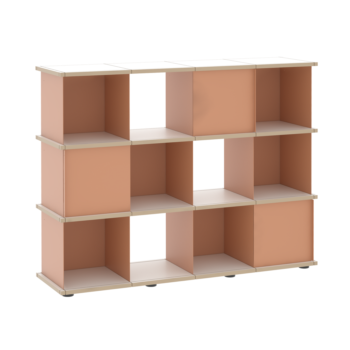 YU SHELF 4er / MDF weiß