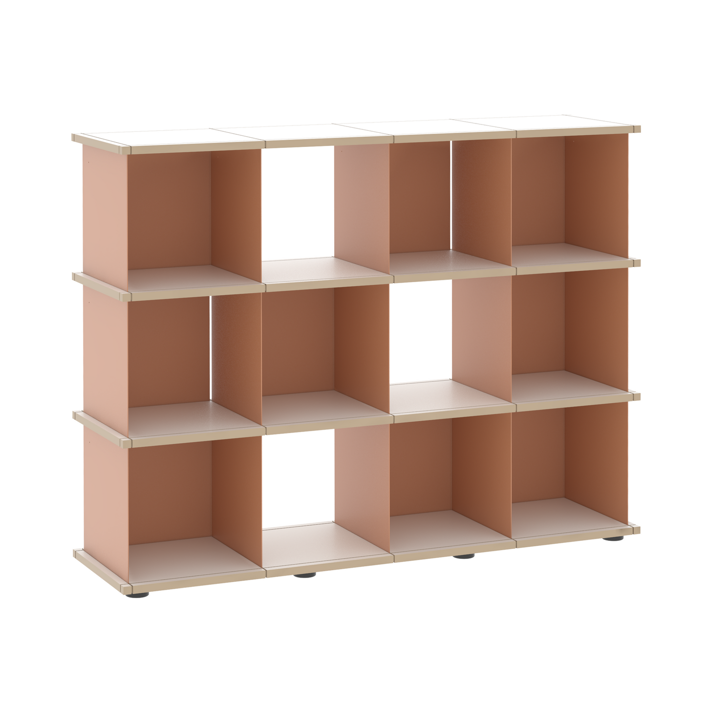 YU SHELF 4er / MDF weiß