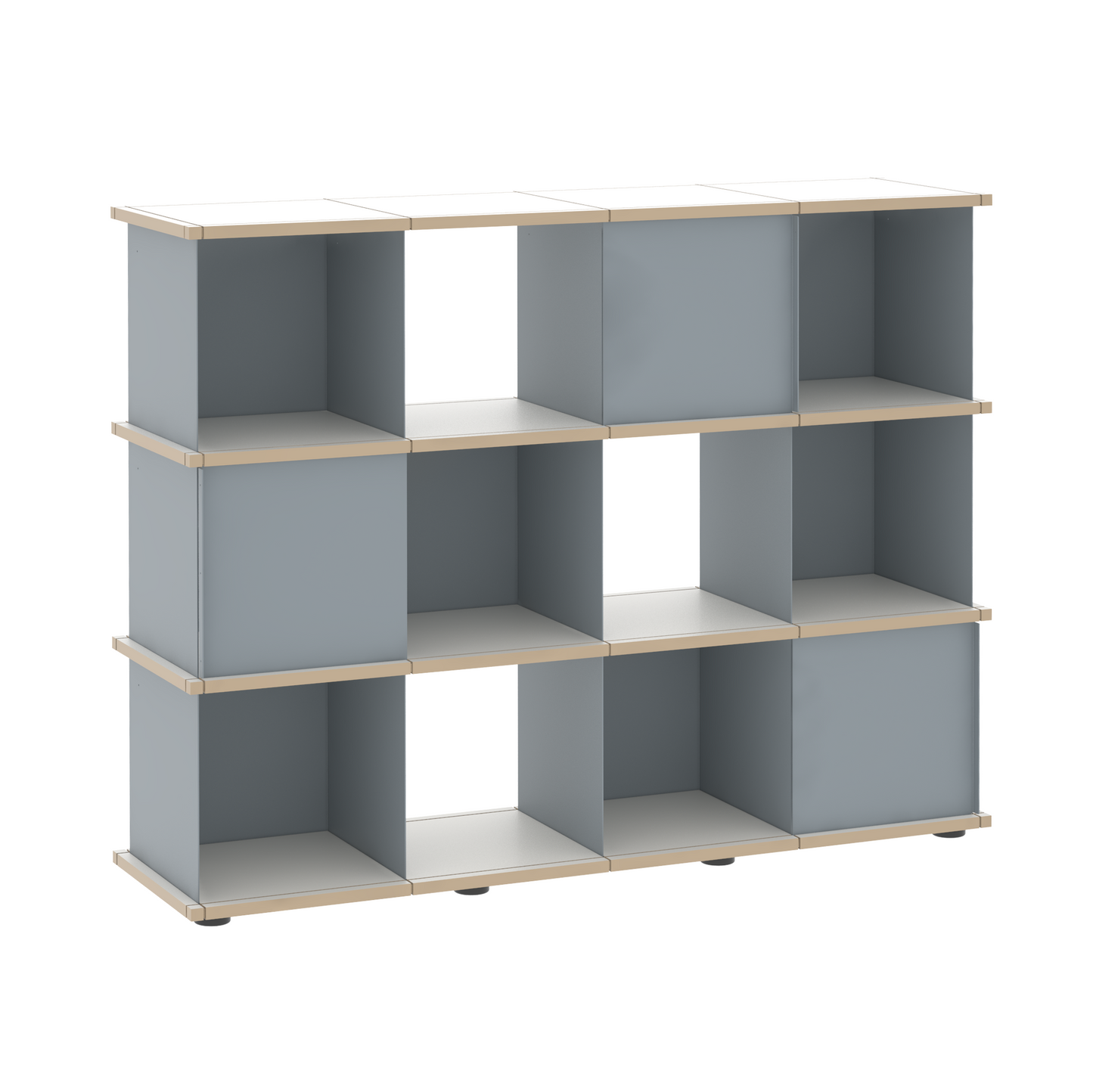 YU SHELF 4er / MDF weiß