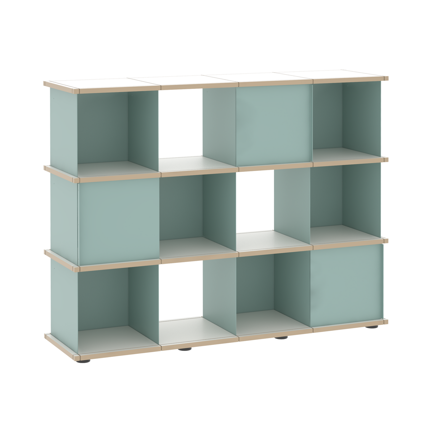 YU SHELF 4er / MDF weiß