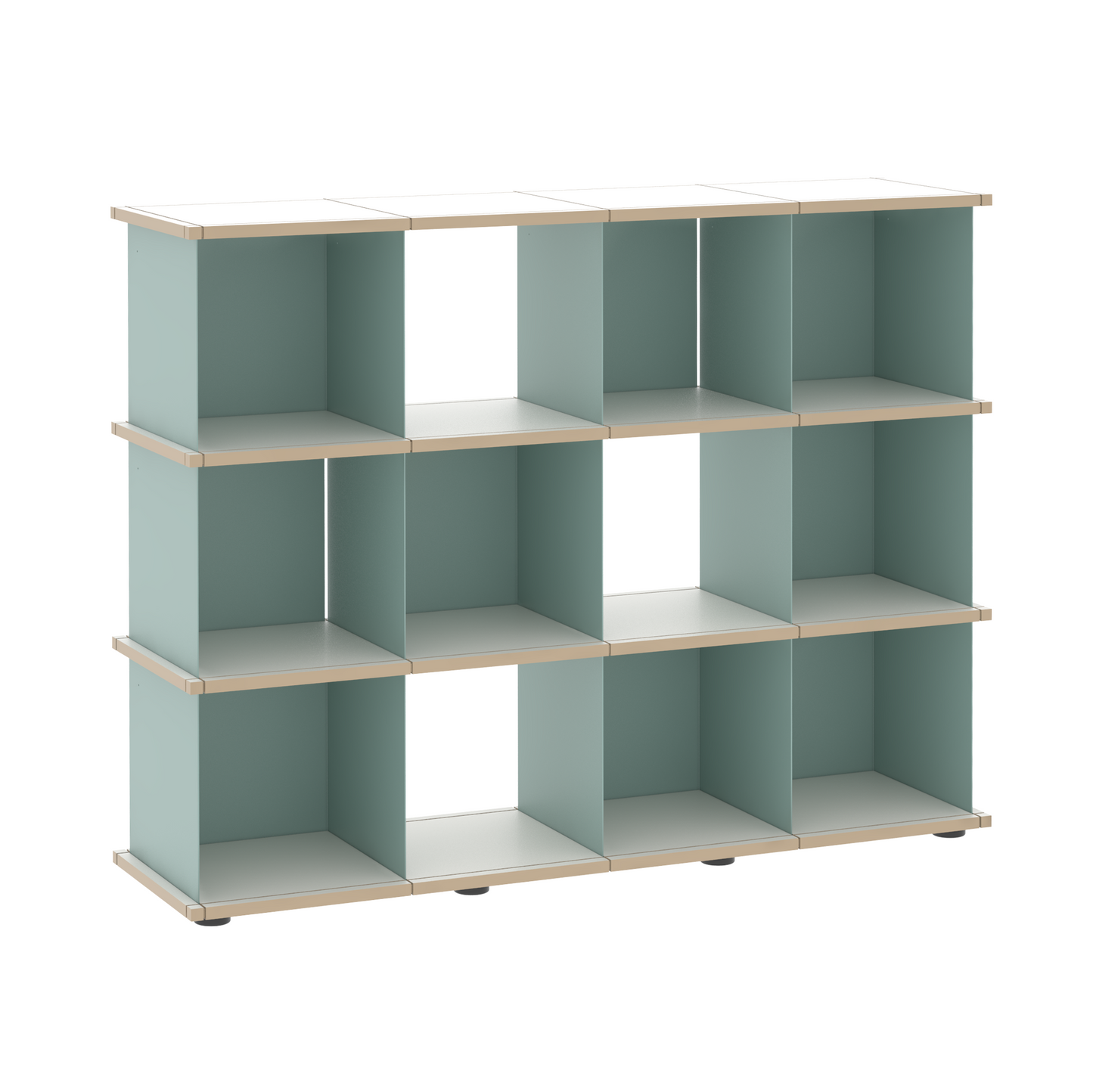 YU SHELF 4er / MDF weiß