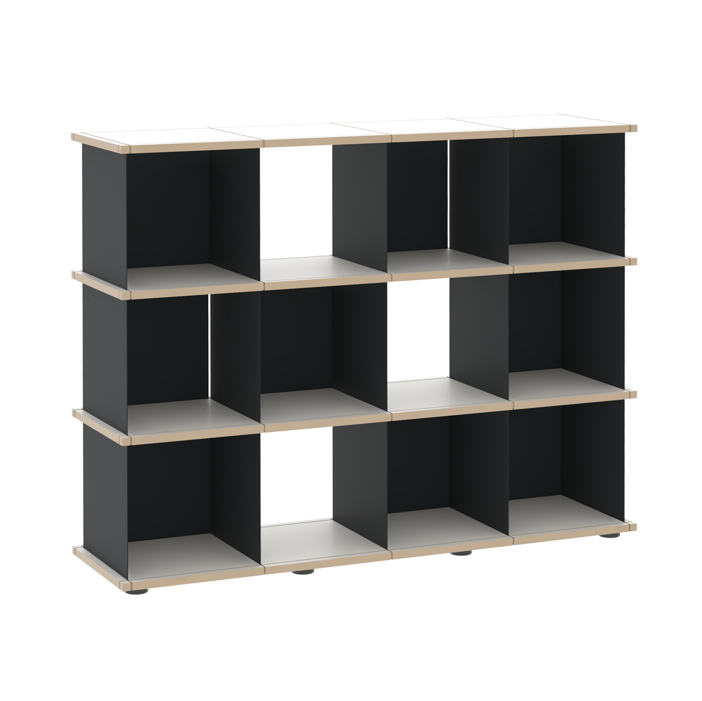 YU SHELF 4er / MDF weiß