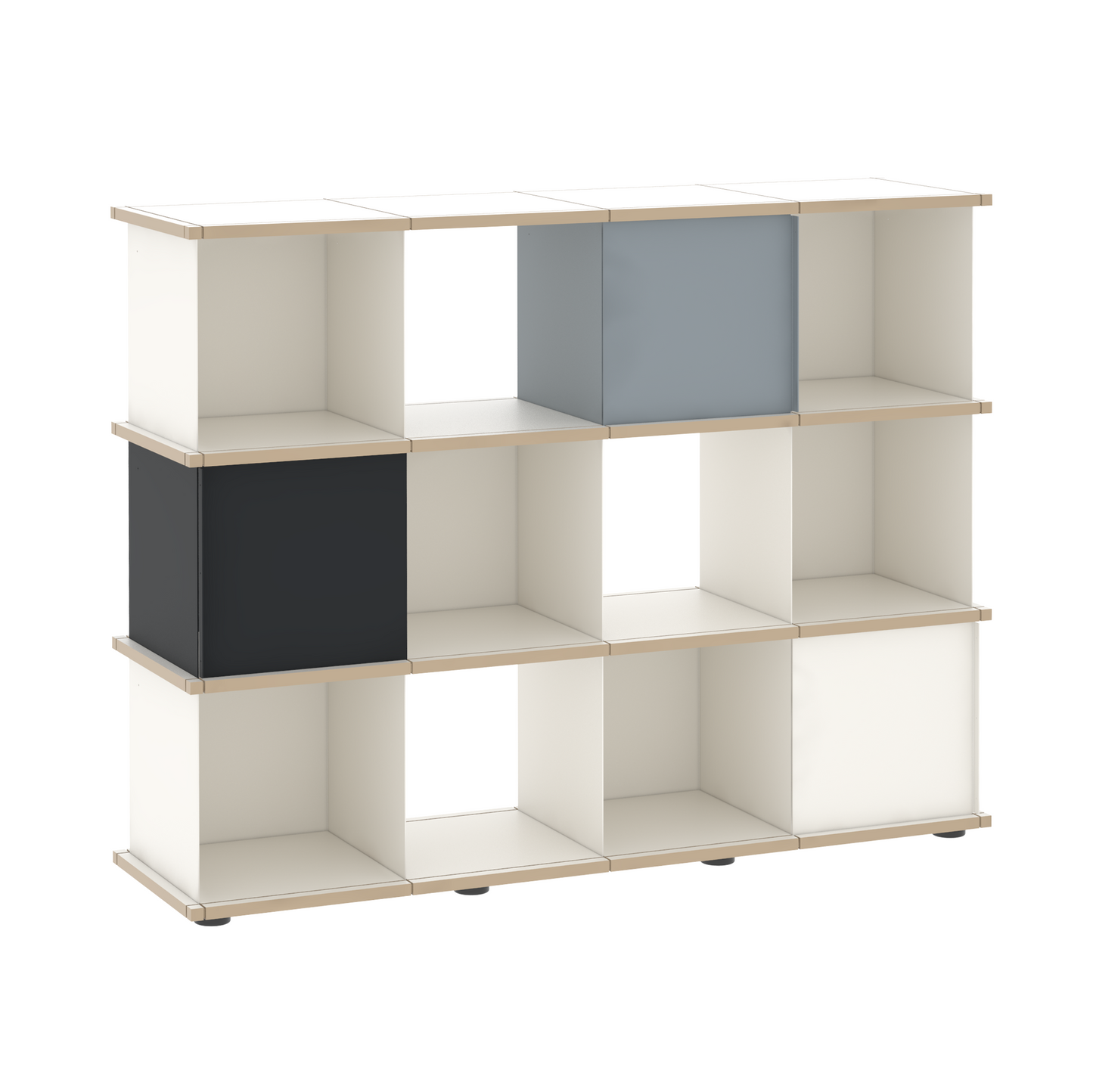 YU SHELF 4er / MDF weiß