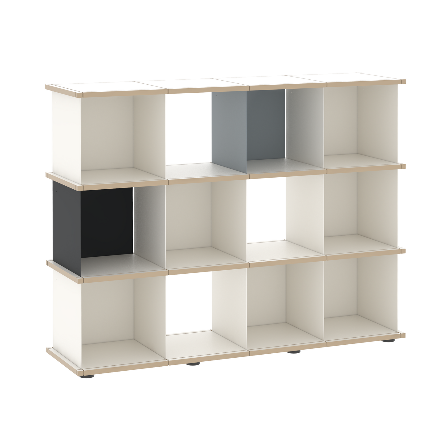 YU SHELF 4er / MDF weiß