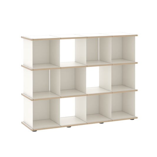 YU SHELF 4er / MDF weiß