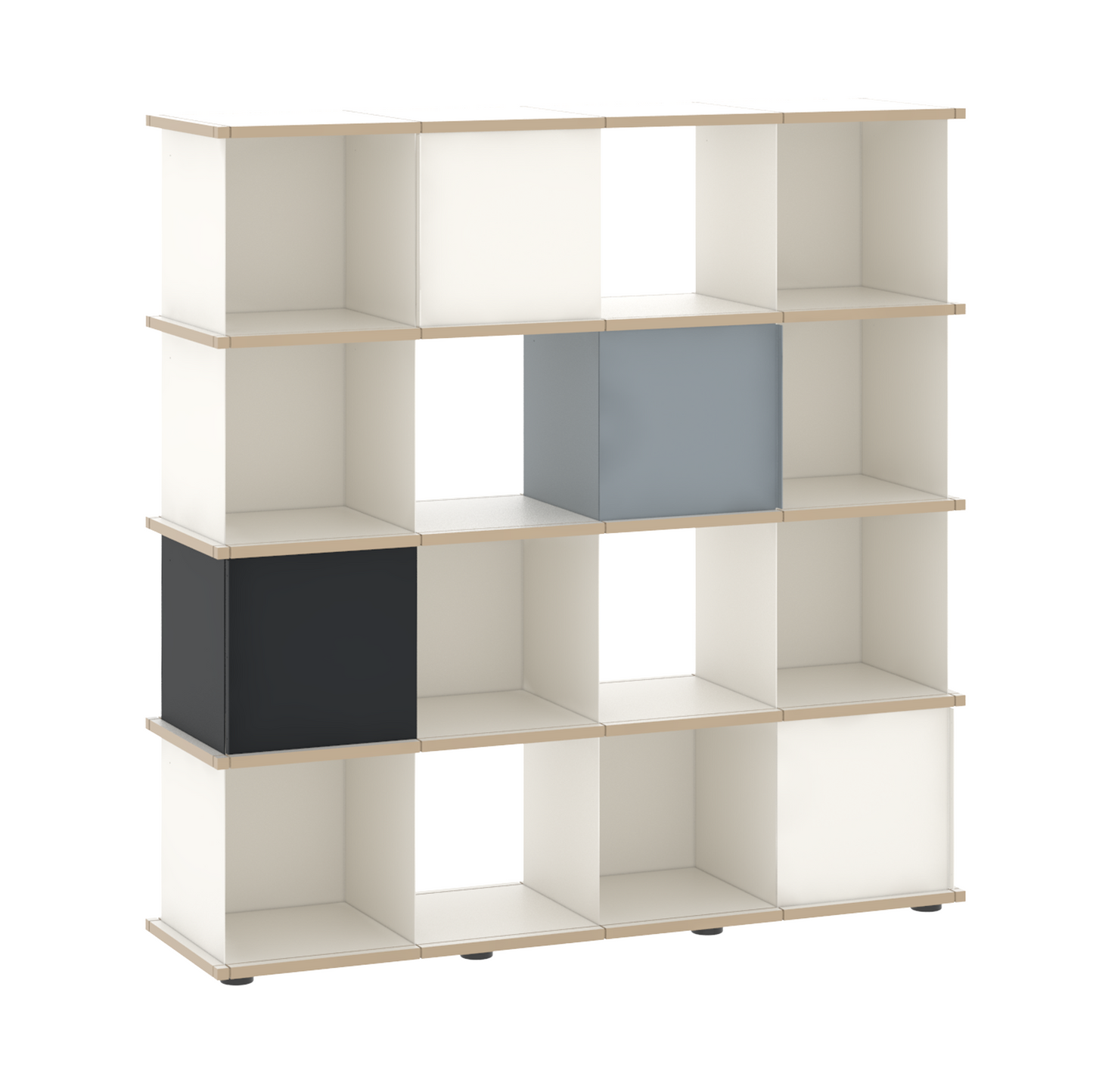 YU SHELF 4er / MDF weiß