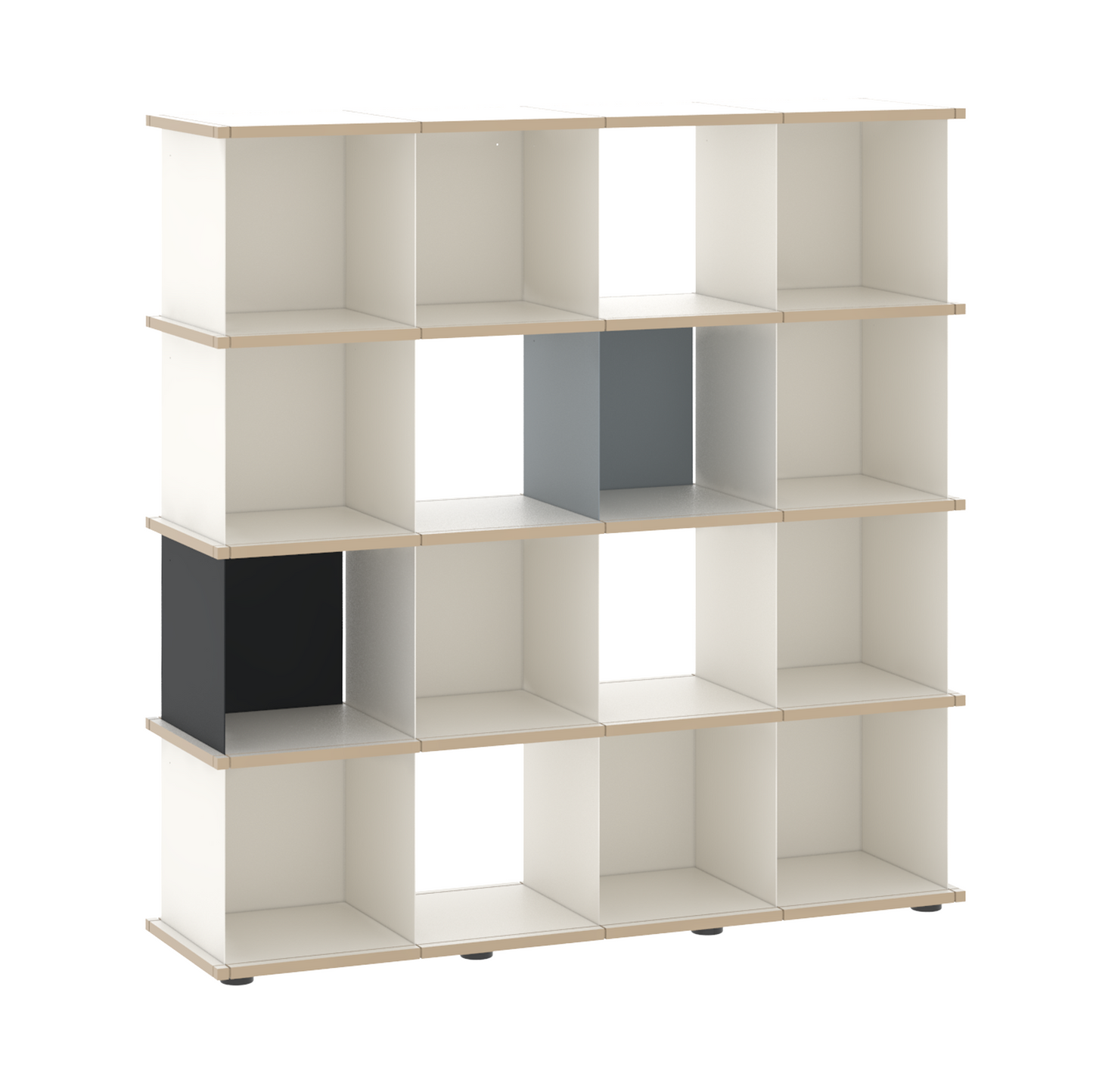 YU SHELF 4er / MDF weiß