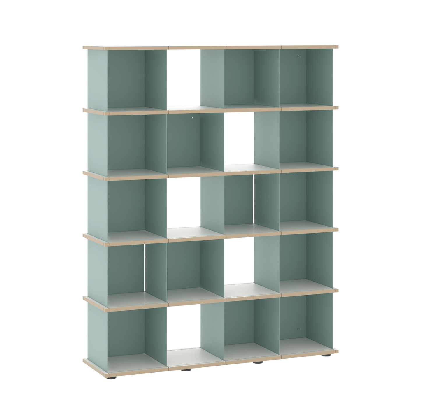 YU SHELF 4er / MDF weiß