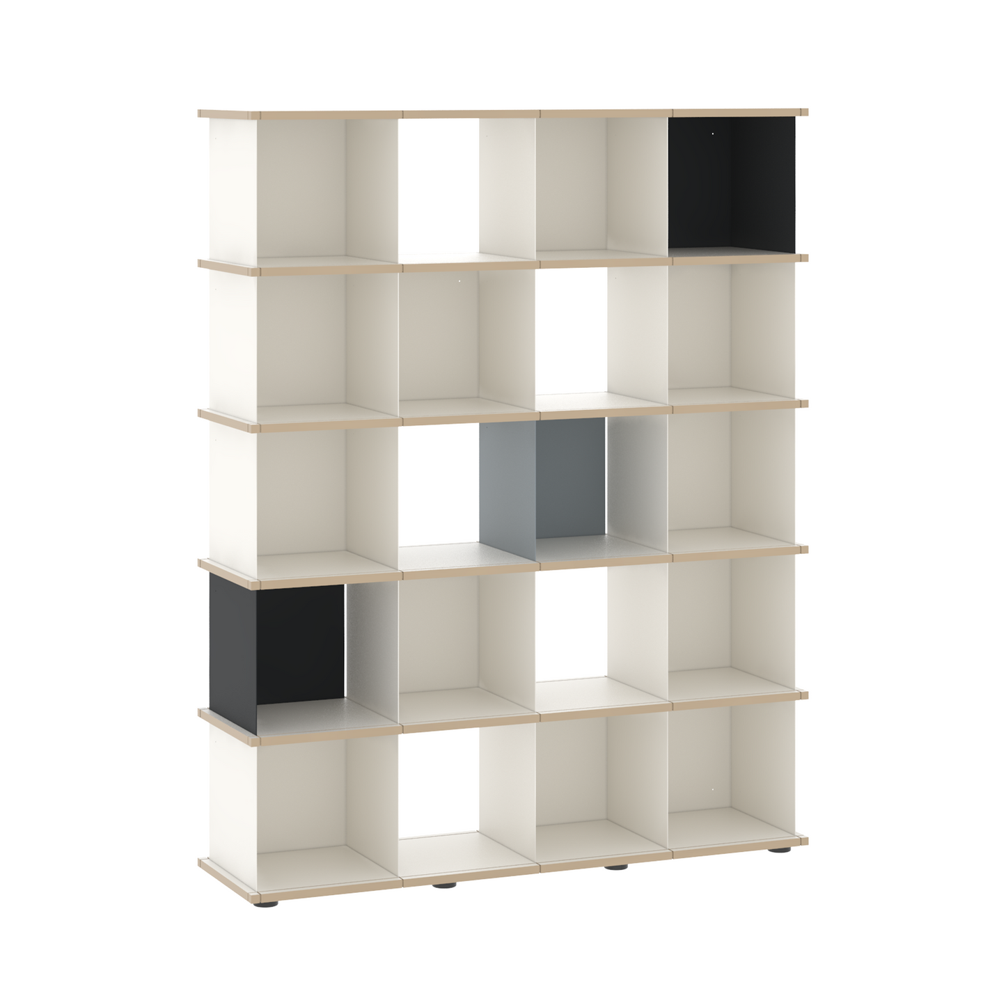 YU SHELF 4er / MDF weiß