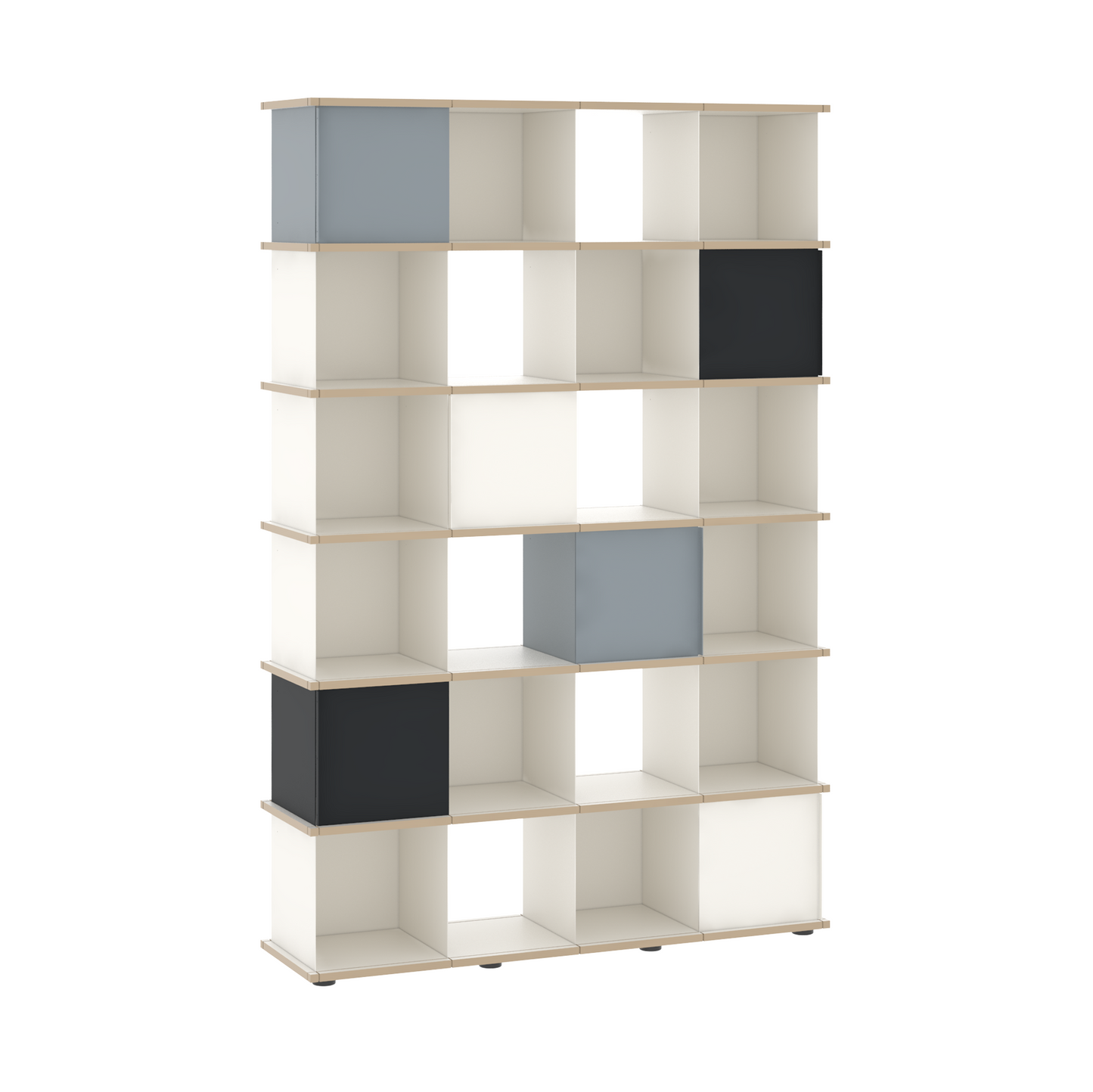 YU SHELF 4er / MDF weiß