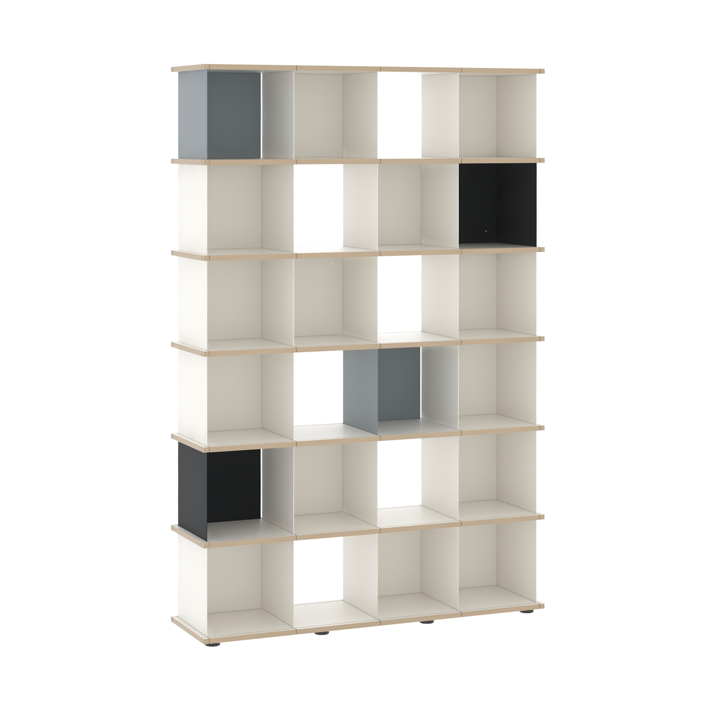 YU SHELF 4er / MDF weiß