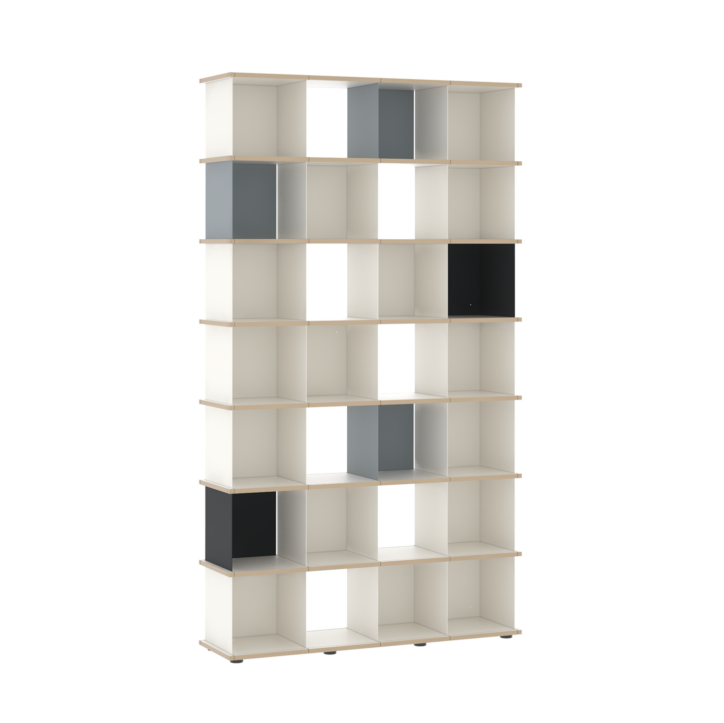 YU SHELF 4er / MDF weiß