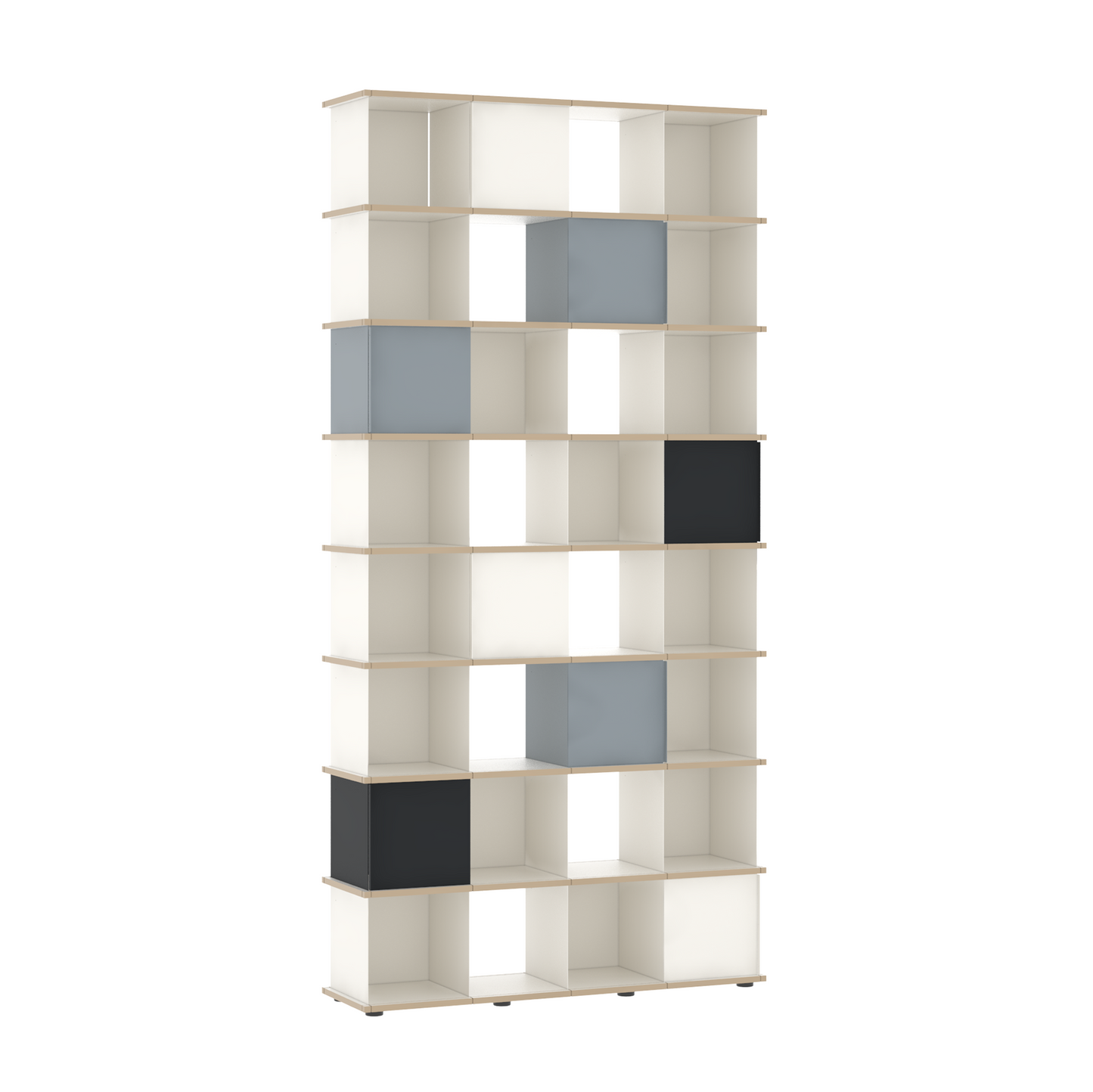 YU SHELF 4er / MDF weiß