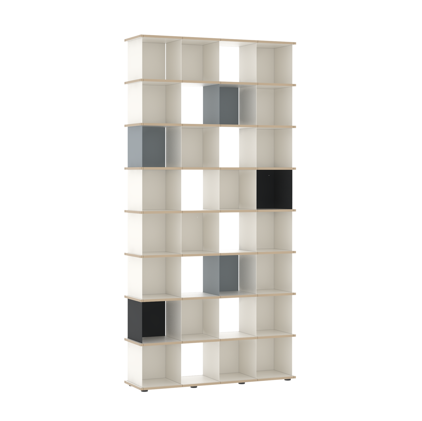 YU SHELF 4er / MDF weiß