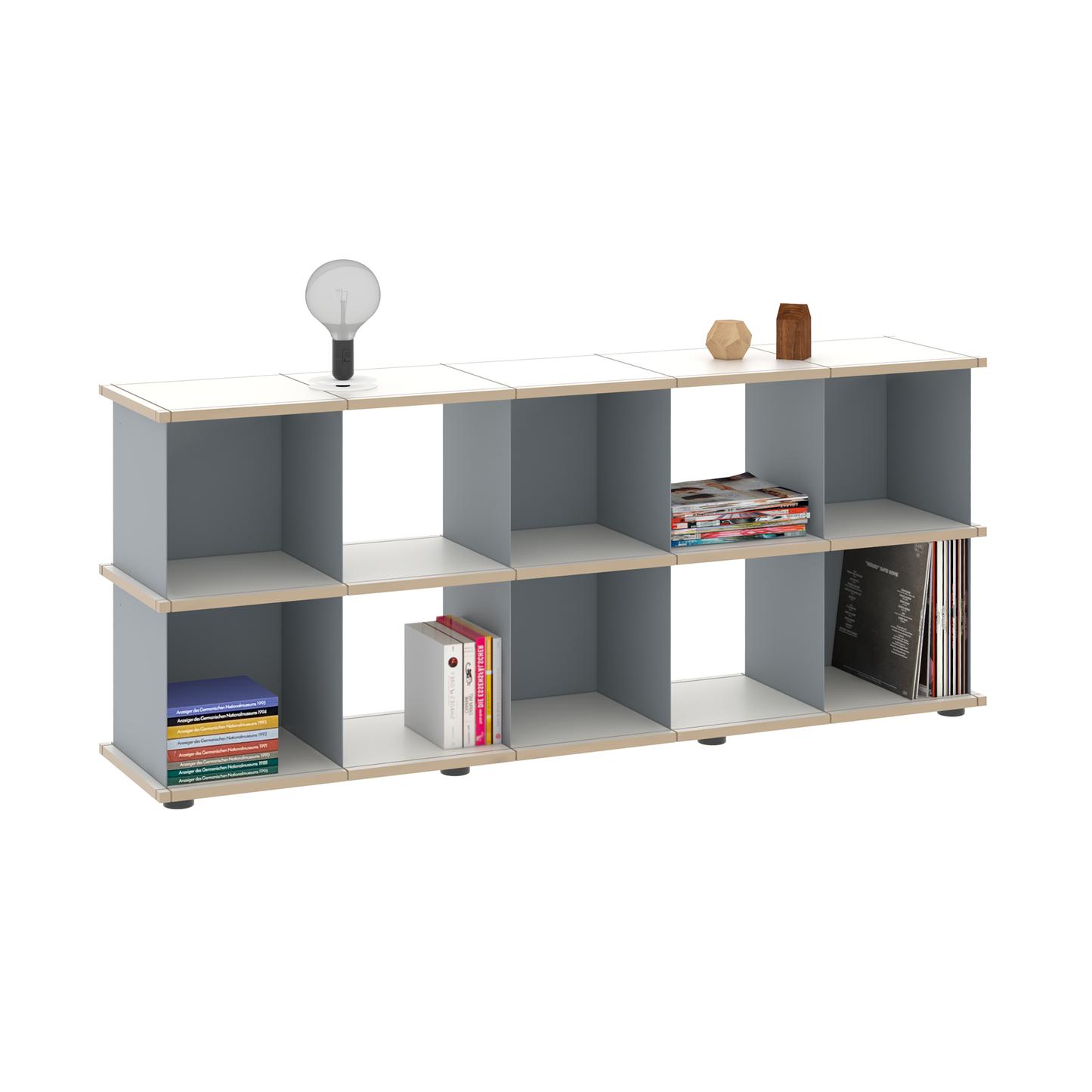 YU SHELF 5er / MDF Weiß