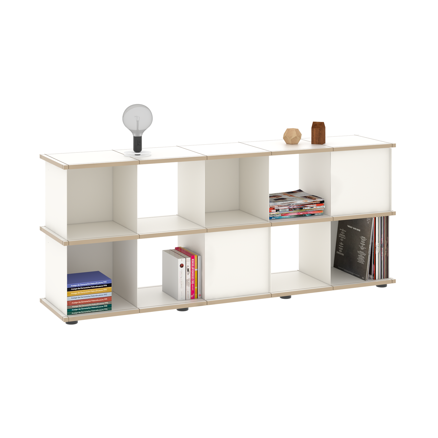 YU SHELF 5er / MDF Weiß