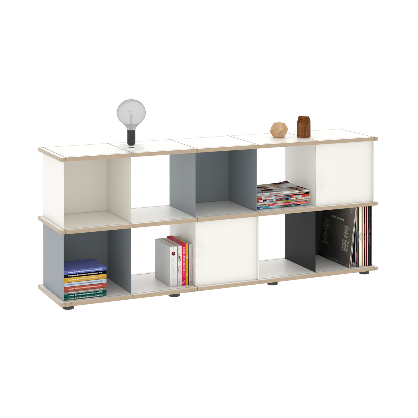 YU SHELF 5er / MDF Weiß