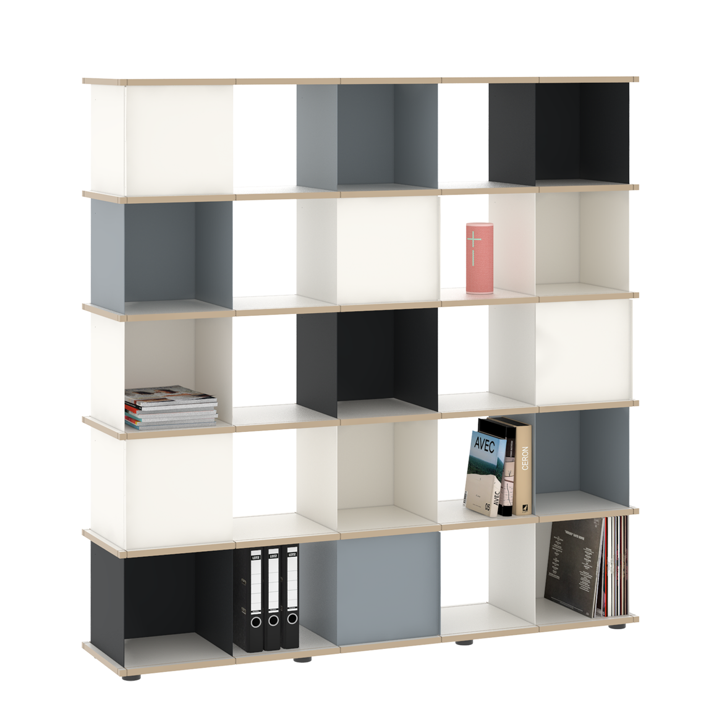 YU SHELF 5er / MDF Weiß