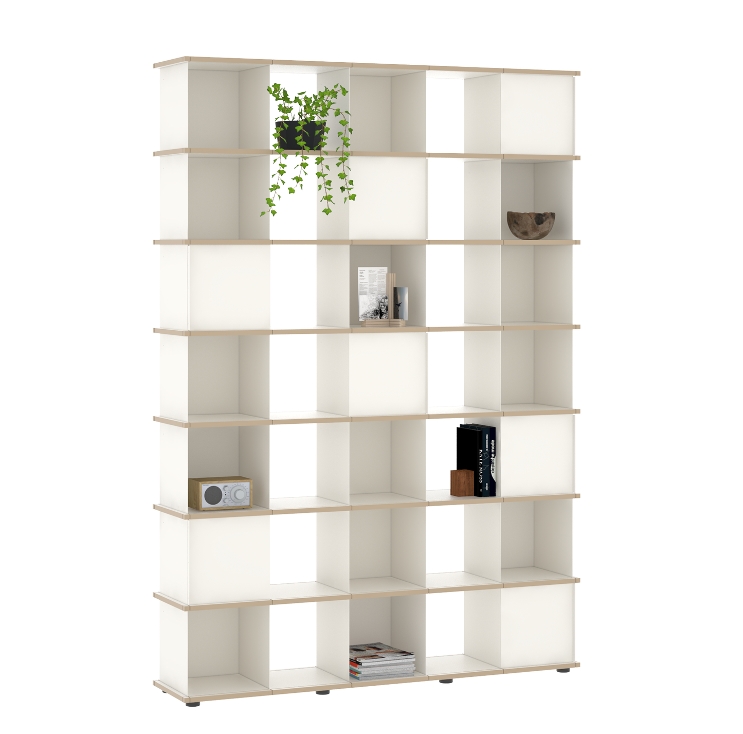 YU SHELF 5er / MDF Weiß