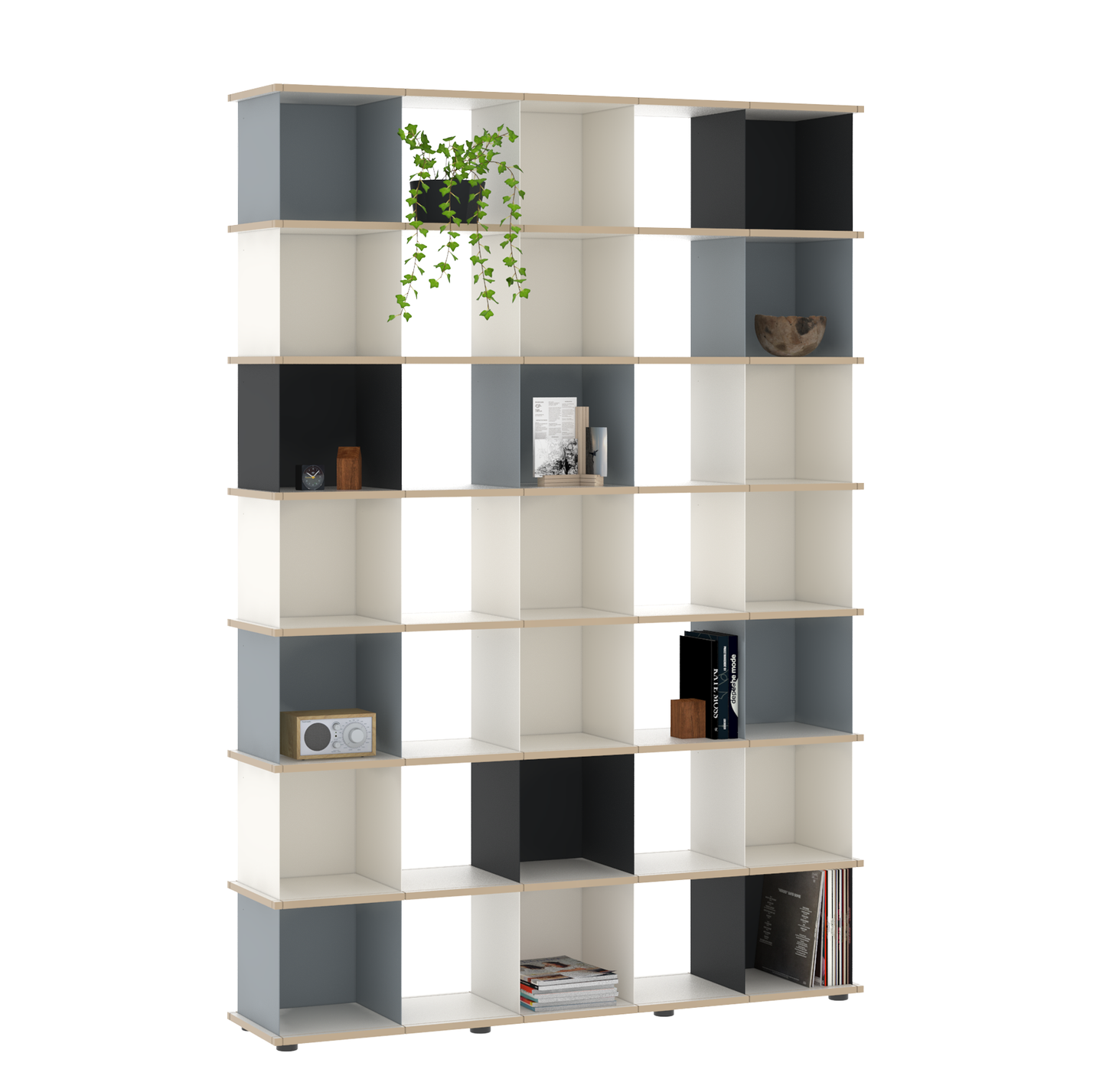 YU SHELF 5er / MDF Weiß