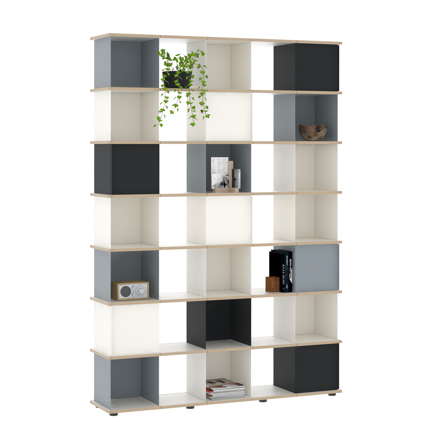 YU SHELF 5er / MDF Weiß