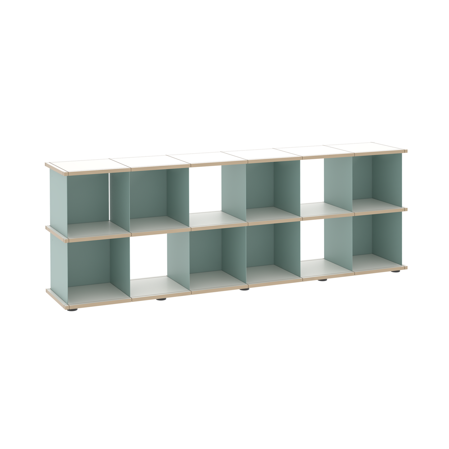 YU SHELF 6er / MDF weiß
