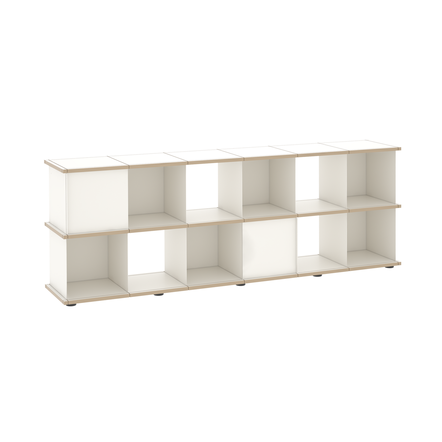 YU SHELF 6er / MDF weiß