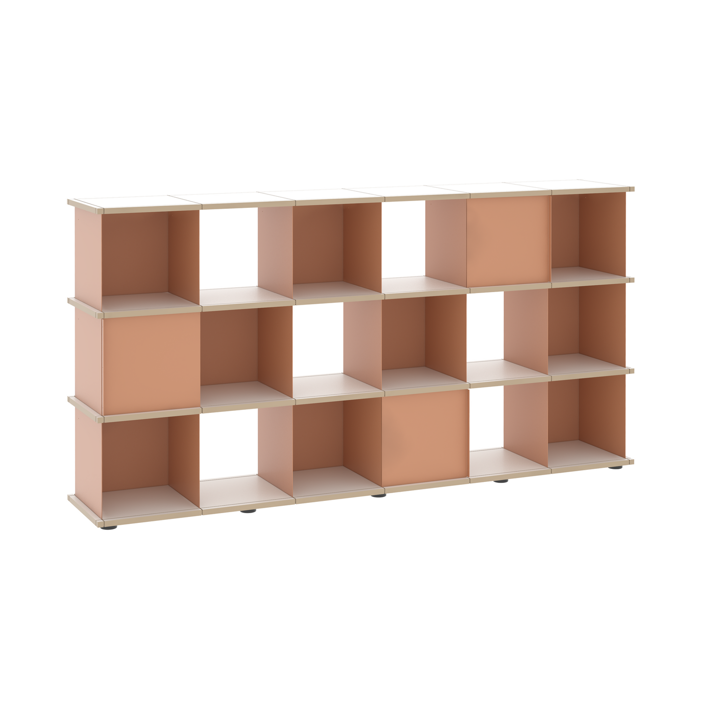 YU SHELF 6er / MDF weiß