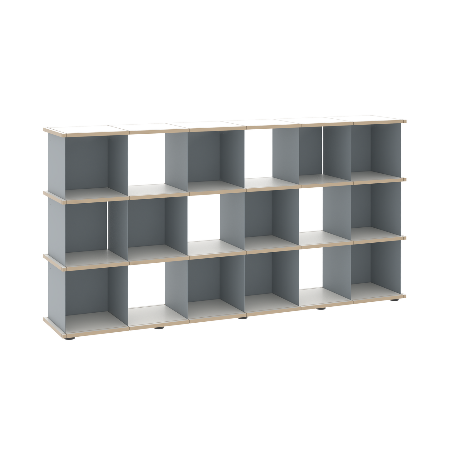 YU SHELF 6er / MDF weiß