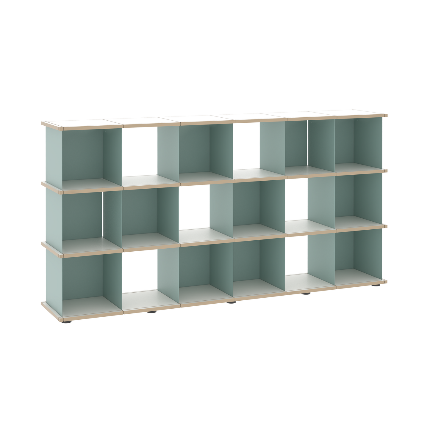 YU SHELF 6er / MDF weiß