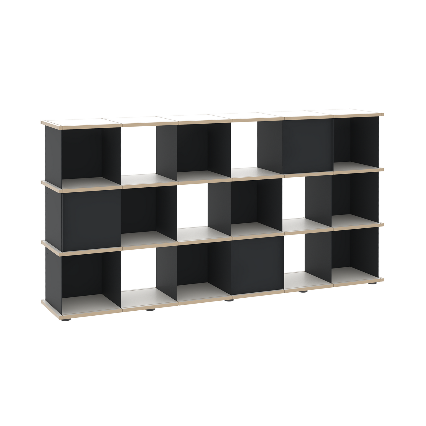 YU SHELF 6er / MDF weiß