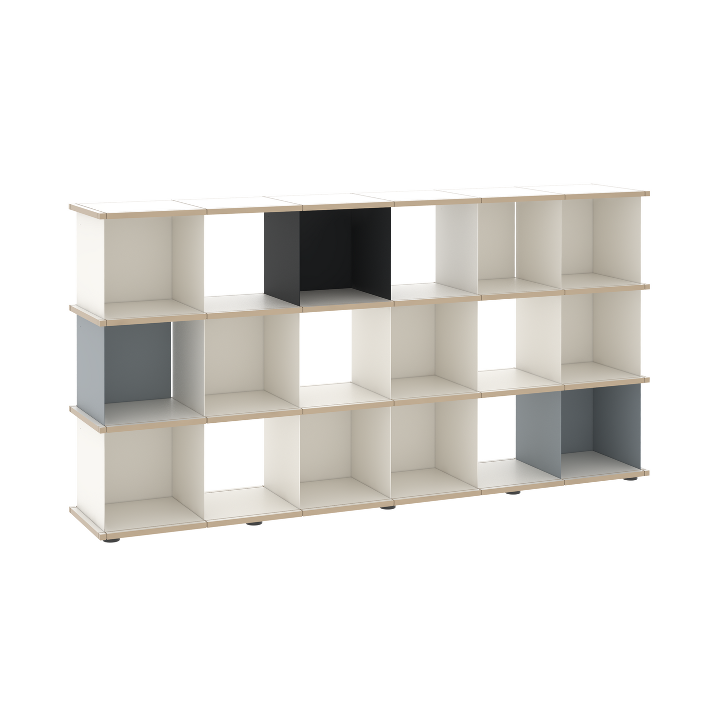 YU SHELF 6er / MDF weiß