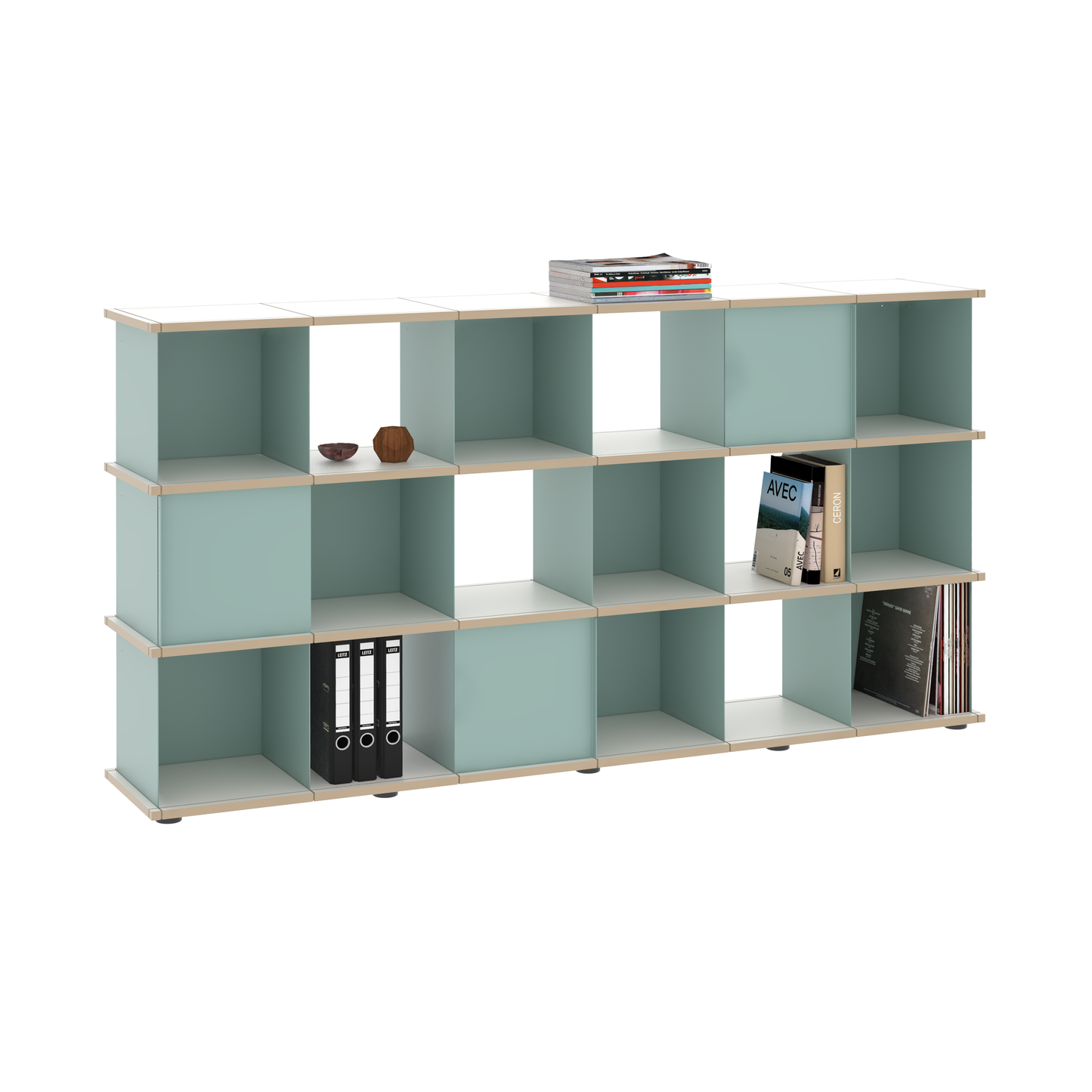 YU SHELF 6er / MDF weiß