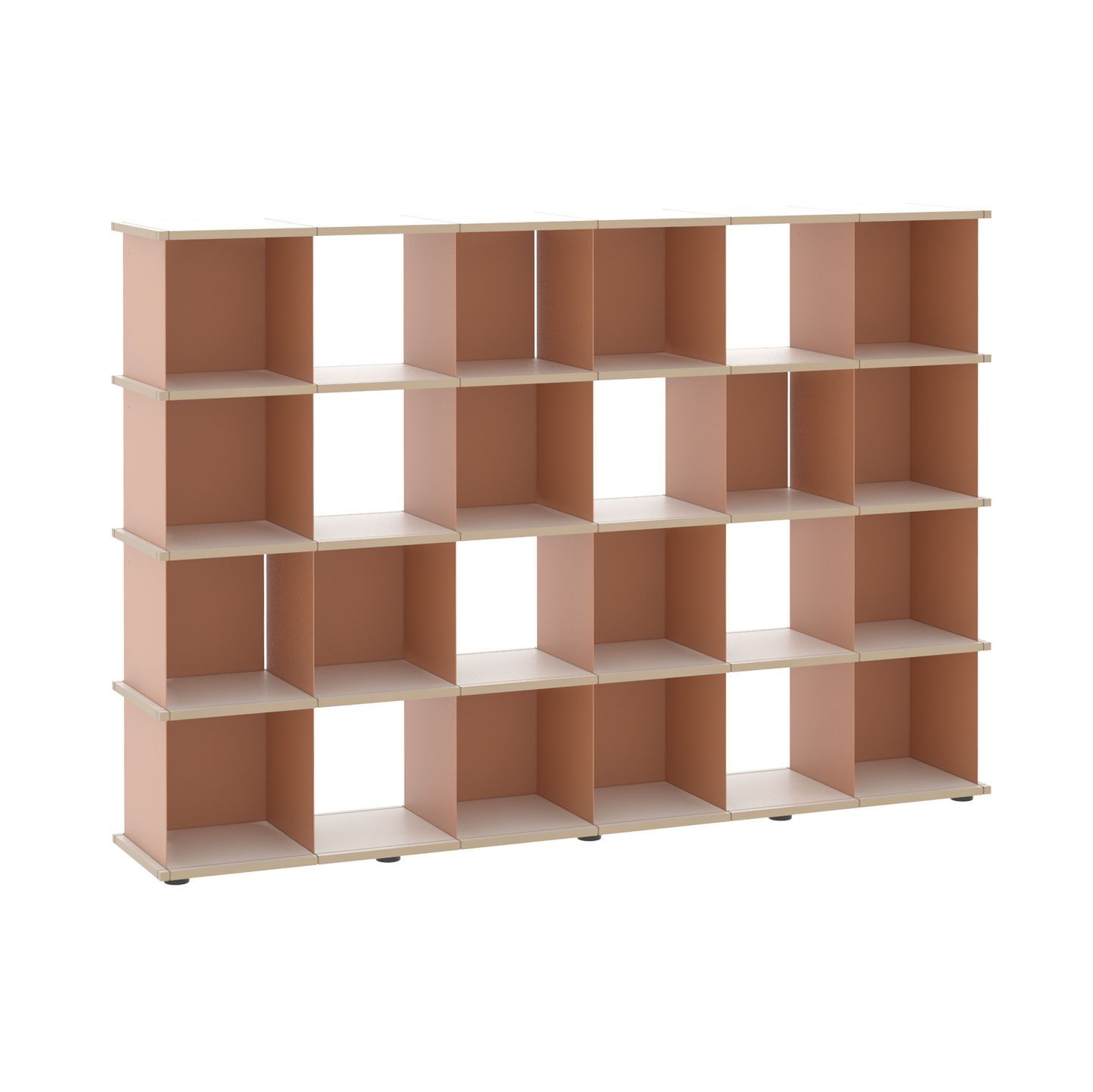YU SHELF 6er / MDF weiß