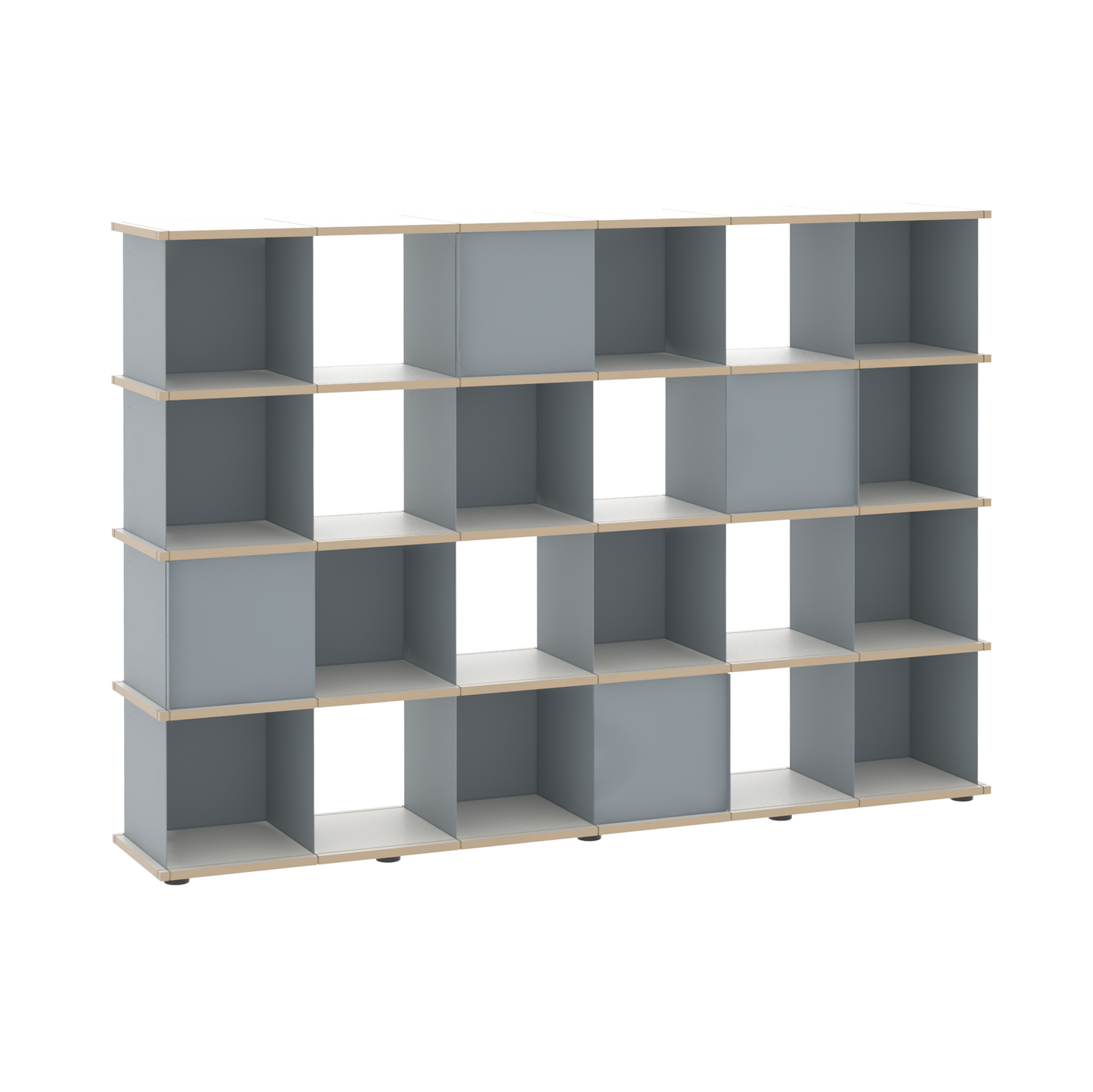 YU SHELF 6er / MDF weiß