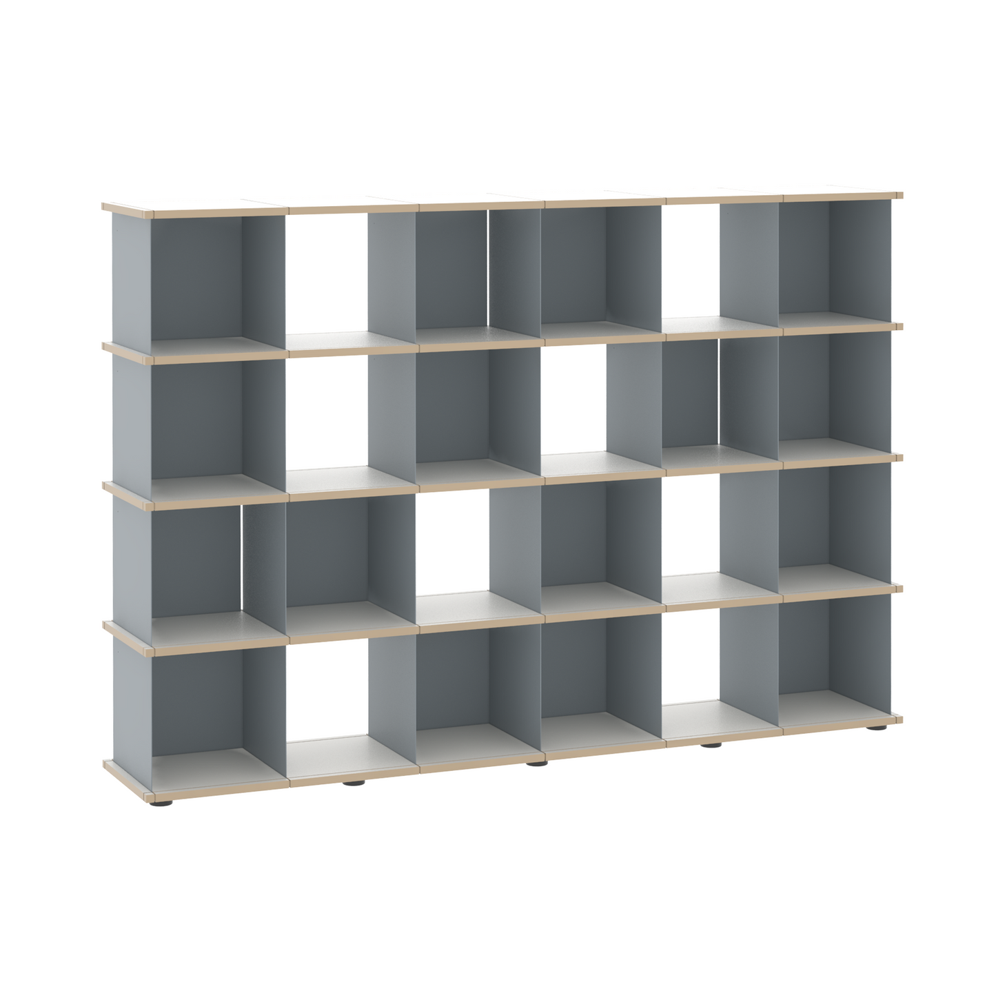 YU SHELF 6er / MDF weiß