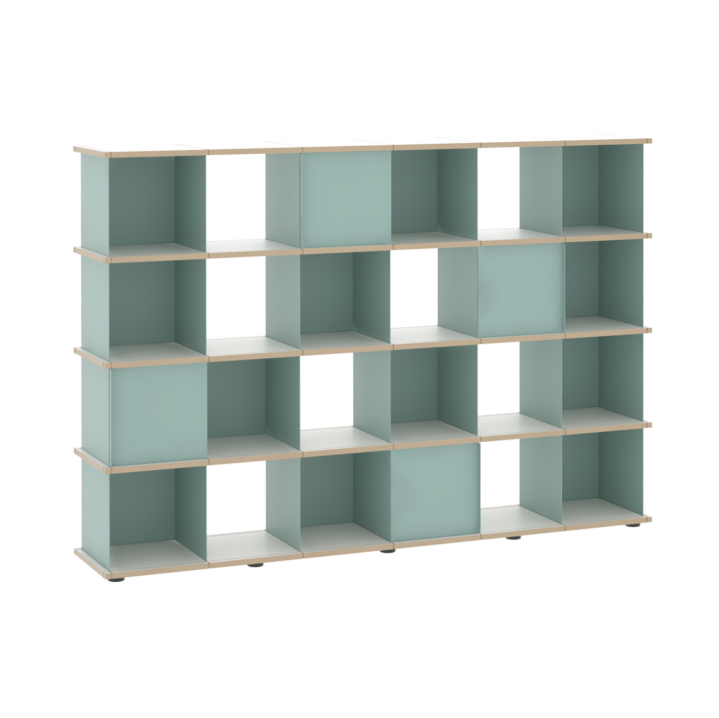 YU SHELF 6er / MDF weiß