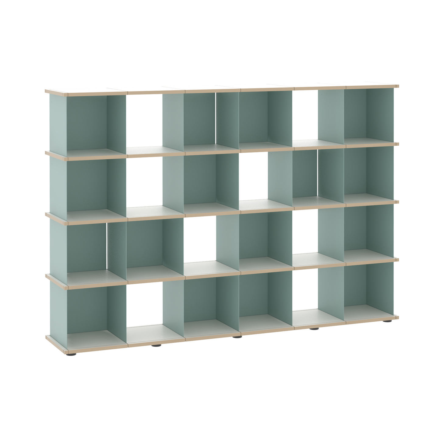 YU SHELF 6er / MDF weiß