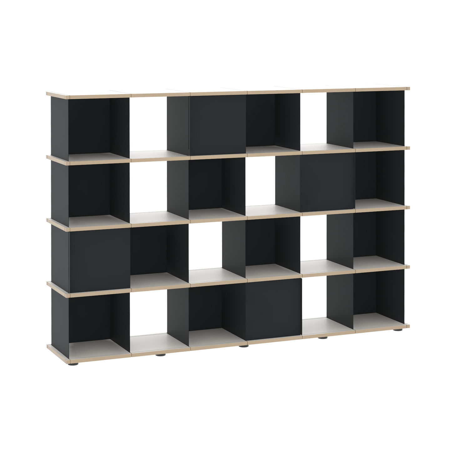 YU SHELF 6er / MDF weiß