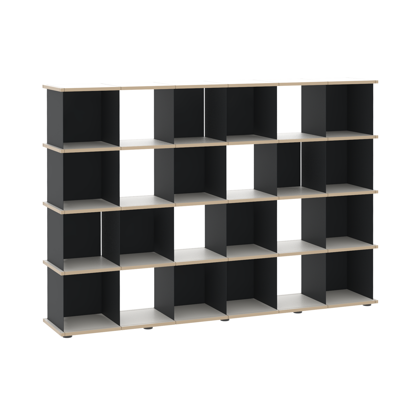 YU SHELF 6er / MDF weiß